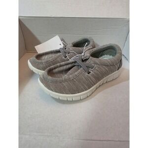 US Sports Toddler Boys Slip On Canvas Loafers Taupe Grey Size 9T NWT